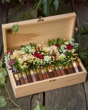 Eko flower box z czekoladkami